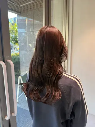 カラー 暖色カラー/艶髪/ 韓国/ひなのヘアスタイル