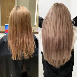 ロング カラー ヘアアレンジ TATSUYA アートディレクターのヘアスタイル