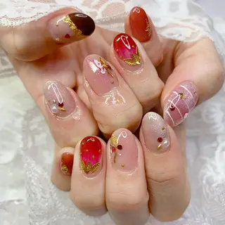 ネイル La neige* yuki 🥯🍑のネイルデザイン