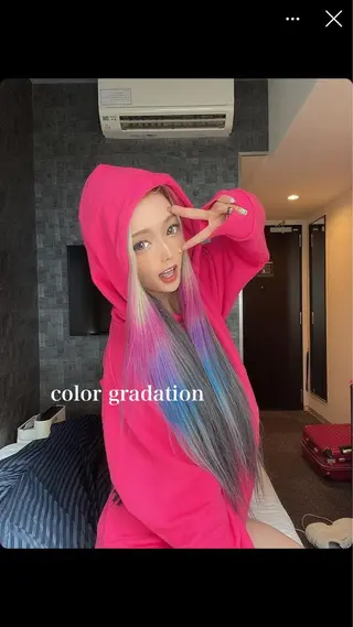 ロング カラー Selenehair 三条本店のヘアスタイル