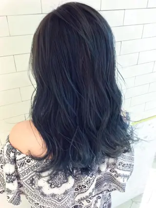 セミロング カラー レイヤーカット× 髪質改善たもりのヘアスタイル