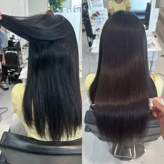 ロング 山崎結菜 🫧透明感カラーのヘアスタイル