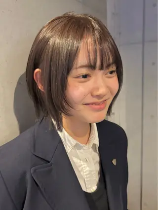 ショート カラー RIN/韓国ヘア レイヤー/ミディアムのヘアスタイル