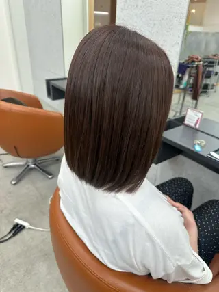 ミディアム 💍透明感💍 上岡夕理香のヘアスタイル