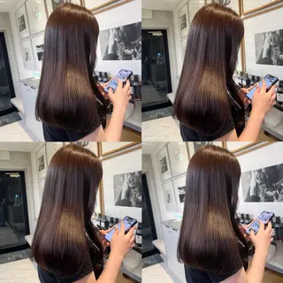 セミロング カラー カジュアルを女っぽく 𝗮𝘆𝗮𝗰𝗼のヘアスタイル