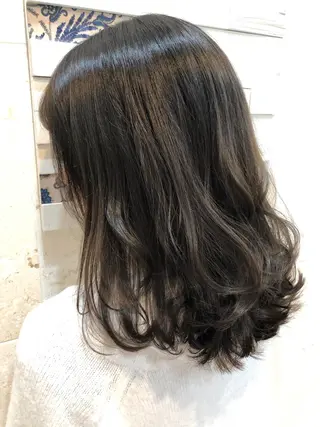 ミディアム カラー 💘カラー人気Ｎｏ. １💘SAYAのヘアスタイル
