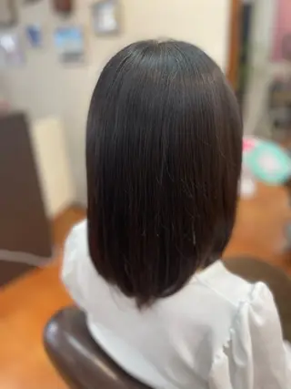 セミロング 吉村幸重🌈髪質改善 /抗がん剤治療カットのヘアスタイル