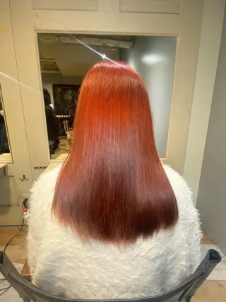 セミロング カラー メンズカット/パーマ 艶カラーTAIGA︎のヘアスタイル