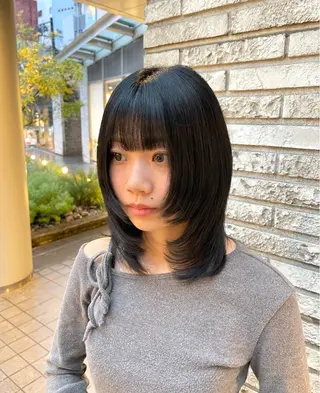 ミディアム 🍎ハイトーンカラー /MANA🍎のヘアスタイル