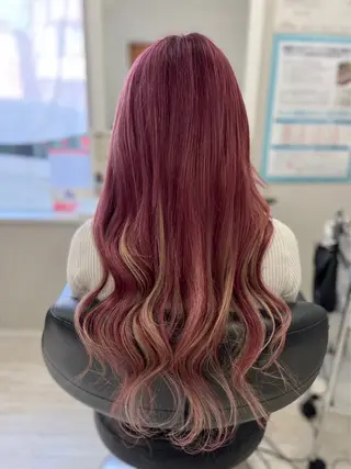 ロング カラー SAPPHIRE豊橋所属・三浦 美鈴のヘアスタイル