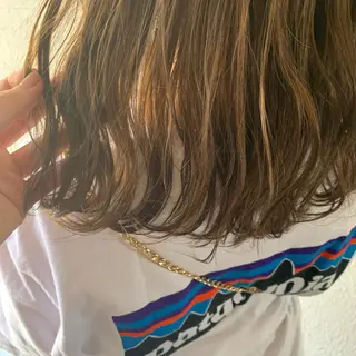 ミディアム カラー chouette/ 根本優希のヘアスタイル