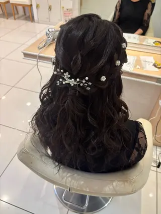 ロング ヘアアレンジ 宮永 璃沙のヘアスタイル