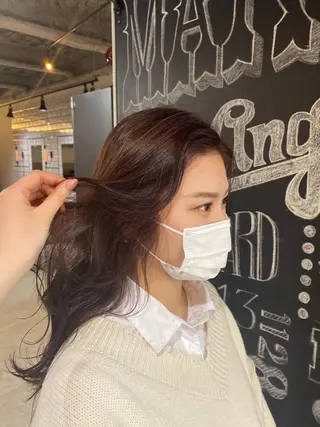 ロング カラー the OSCAR所属・韓国ヘアスタイリスト Harukaのヘアスタイル