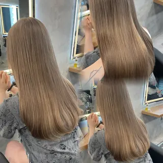 ロング カラー ヘアアレンジ 透明感カラー/推しカ ラー☁️JURAのヘアスタイル