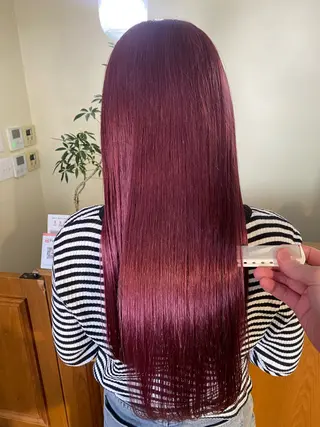 ロング カラー 齋藤 リクのヘアスタイル