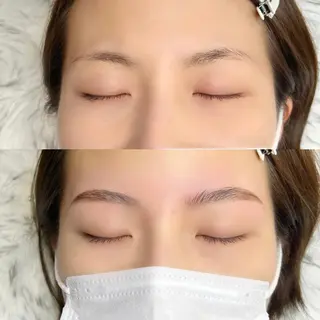 アイブロウ Mizuliネイル 眉毛メイクのサロンのネイルデザイン