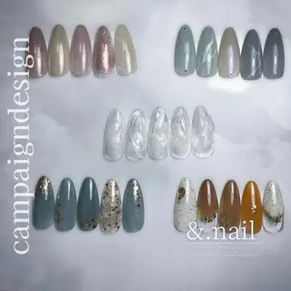 ネイル &.nail/ ニュアンス/持込み可のネイルデザイン