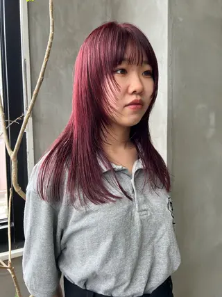 ミディアム カラー デザイン/レイヤー Kaito🐩/栄のヘアスタイル