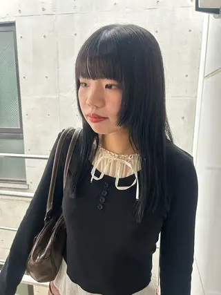 ロング yumeka🩶ボブ 暖色/透け感カラーのヘアスタイル