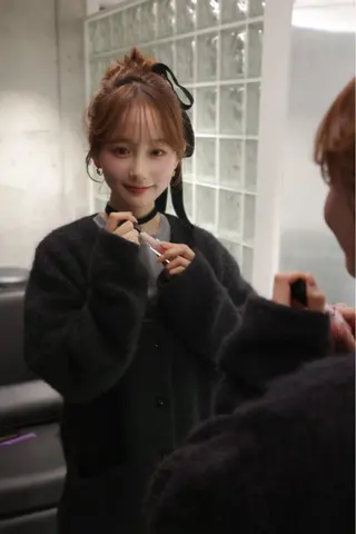 セミロング カラー ヘアアレンジ RECO share salon所属・hiide sisiのヘアスタイル