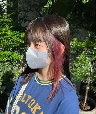 ロング カラー 個性派ネイル シノのネイルデザイン