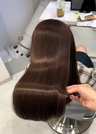 ロング youres hair 髪質改善トリートメント&ヘッドスパ  新宿三丁目店【ユアーズヘア】所属・🦋透明感カラー 👑NODOKA🦋のヘアスタイル