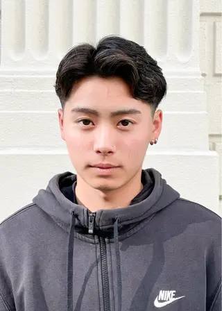 ショート パーマ メンズ DAD　BARBERSHOP所属・三宮メンズカット ヨシイッキのヘアスタイル