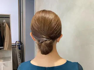 セミロング ヘアアレンジ まとまるボブ🌼 アレンジ🌼鴨下穂香のヘアスタイル
