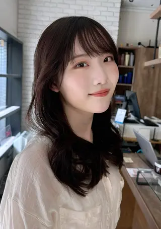 ミディアム [似合う小顔カット] 🪽MUNi恵比寿のヘアスタイル