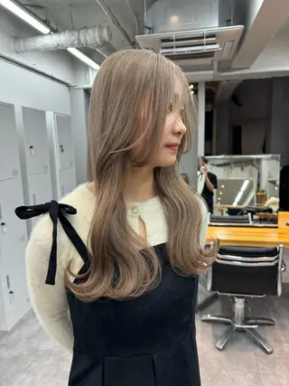 ロング カラー EGO所属・ブリーチカラー💖 rukaのヘアスタイル