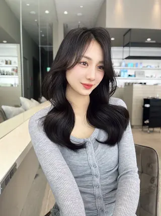ロング カラー 韓国ヘア/髪質改善 TAKAHIROのヘアスタイル
