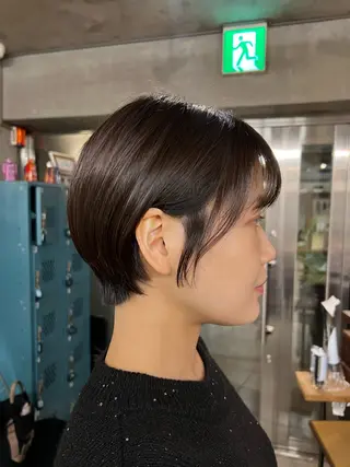 ショート 土田かほ/本日🈳 透明感カラー🍃のヘアスタイル