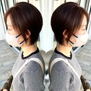 ショート カラー Realme  京都四条烏丸ドゥエby  yk所属・小塚 耀介✂︎ ショートボブ特化のヘアスタイル