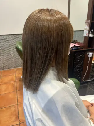 ミディアム はせがわ りえのヘアスタイル