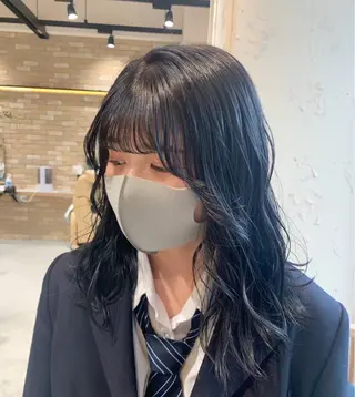 ミディアム カラー 【髪質改善】 優菜のヘアスタイル