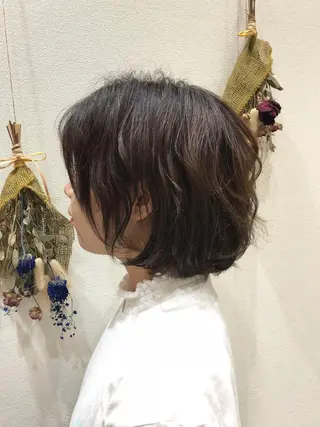 ショート カラー Miku❇️ フェイスレイヤーのヘアスタイル