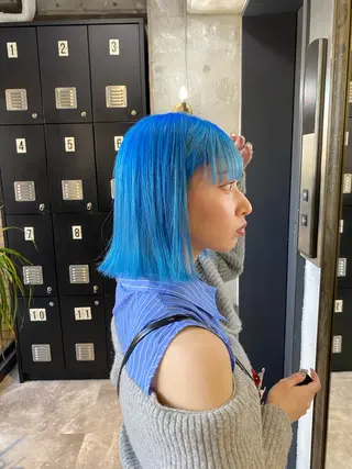 ミディアム 艶髪ハイトーン🌙 /RINOのヘアスタイル