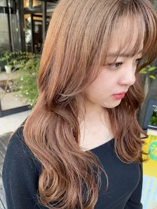 カラー 🩶韓国艶髪🇰🇷 下本夕綺のヘアスタイル