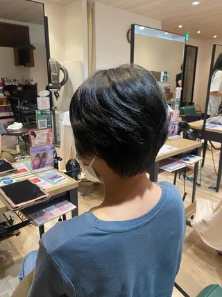 ショート 🪞艶カラー/ボブ/ 矯正/高橋亜実🪞のヘアスタイル