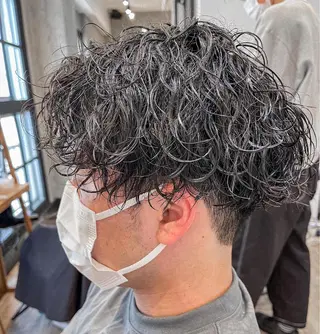ショート パーマ メンズ amie高崎所属・高崎メンズパーマ 髪質改善TAKEのヘアスタイル