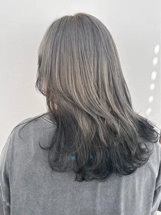 ミディアム カラー ダブルカラー艶カラー Chihayaのヘアスタイル