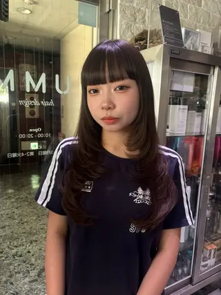 カラー AYANE 韓国ヘア /レイヤーカットのヘアスタイル