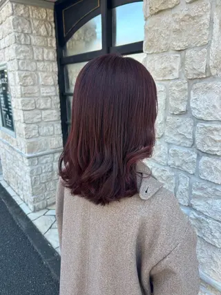 カラー Mei /オリーブ カラー/アレンジのヘアスタイル