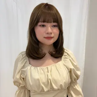 ミディアム カラー yukari🌷名駅 ＊大人かわいい艶髪のヘアスタイル