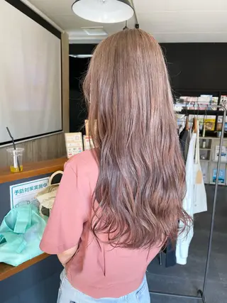 セミロング カラー 韓国レイヤー髪質改善 💫Tomoya💫のヘアスタイル
