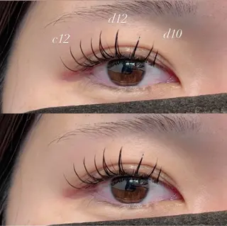 マツエク・マツパ 🎈モテ暖色× 艶カラーちなり🎈のマツエク・マツパデザイン