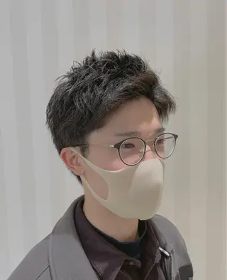 メンズ センターパート 川島爽楽のヘアスタイル