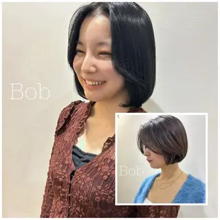 ショート 🐝 朝ラク・扱いや すいボブ/専門🐝のヘアスタイル