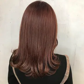 ミディアム カラー 🪭risa 暖色/レイヤー🪭のヘアスタイル