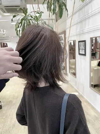 ミディアム カラー 渡辺俊介 暗髪カラー /美髪矯正/髪質改善のヘアスタイル